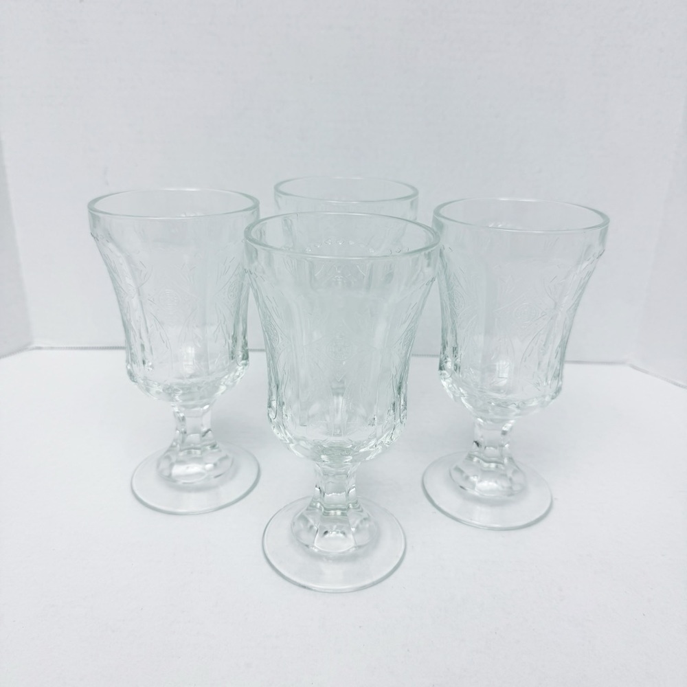 Indiana Glass - Clear Madrid Goblets Set of 4